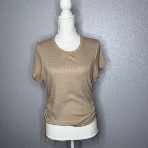 Guess Tops - Guess  XL  Light brown  top with side scrunching
